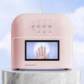 AI UV LED Nail Lamp for Gel Nails - ONAIL Professional Smart Nail Dryer with AI Nail Detection, Pain-Free Fast Curing 109 LEDs Skin-Safe UV Light, Salon Gel Nail Lamp Pink (Plug-in Version)