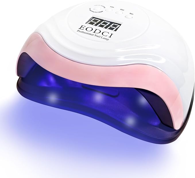 eodci 168W UV LED Nail Lamp, UV Light for Nails Dryer for Gel Nail Polish Curing Lamp, Auto Sensor, Professional Nail Light,Compatible with All Gel Types