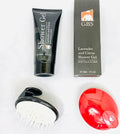 G.B.S Lavender & Citrus Shower Gel & Body Soap Wash Scalp Scrubber Shampoo Brush Set for Men and Women for Daily Use 3 in 1 For Body, Face, Hair- Fresh, Hydrating and Cleanser