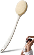Shower Brush for Body, Long Handle Back Brush Back Washer for Shower White | Hollow drainage structure accelerates air drying, effectively avoiding bacterial growth and Quick Drying