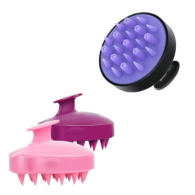 HEETA 2-Pack Hair Scalp Massager Shampoo Brush with Hair Scalp Massager Brush Bundle