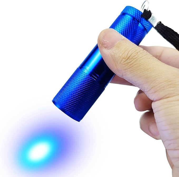 Uv Flashlight for Resin, UV Light for Resin Curing Lamp for Crafts,Jewelry Making,Uv Cure for Nails,Miniverse Small Black Light 365nm 405nm
