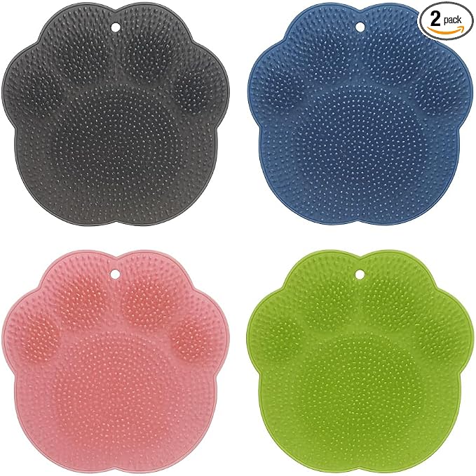 Shower Foot Scrubber Mat – Silicone Foot Brush with Non-Slip Suction Cups, Exfoliating & Massage Pad for Feet and Back Cleaning, Refreshing Shower Experience