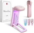 MelodySusie 2in1 Mini Cordless UV Nail Lamp P-ART09F for Manicure Beginners | Hands-Free Fold-out Stand,Lighting & Curing 2 Mode,30s/60s Timer, Use for Home Nail Art Design, 1000mAh Battery