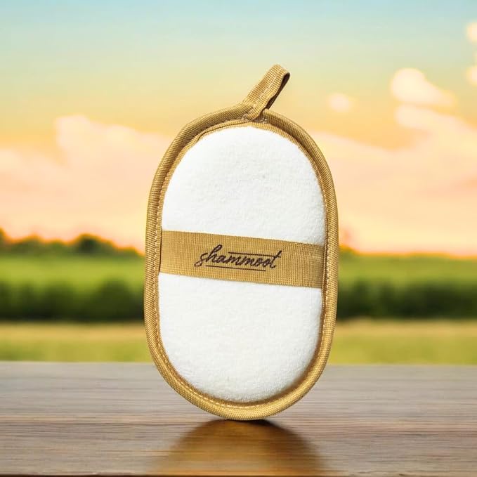 Natural Loofah Exfoliating Body Scrubber – Natural Loofah Sponge Exfoliates Face & Body for Healthier Skin – 2-Sided Loofas for Men & Women – Body Wash Shower Scrubber Luffa(Pack of 2)