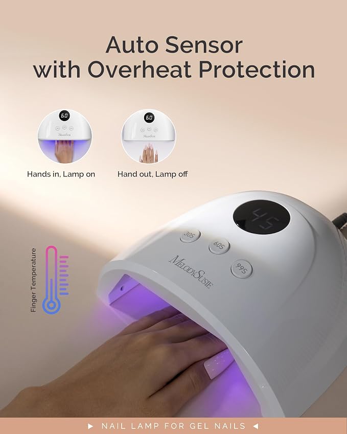 MelodySusie UV Nail Lamp with Nail Stamper Kit