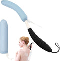 Back Scrubber for Shower,15.35"Curved Body Brush with Anti Slip Long Handle | Long Back Scrubber for Men & Women, Skin Exfoliating Curved Back Scrub Brush, Removable Long Handle Mesh Sponge Back Washer