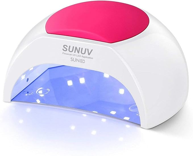 SUNUV UV Light for Gel Nail, Professional UV LED Nail Lamp SUN2C Rose | 4 Timer Settings, 33 LEDs, Fast Curing Lamp, Auto Sensor, Removable Base, Compatible with All Gel Polish, Home & Salon Use