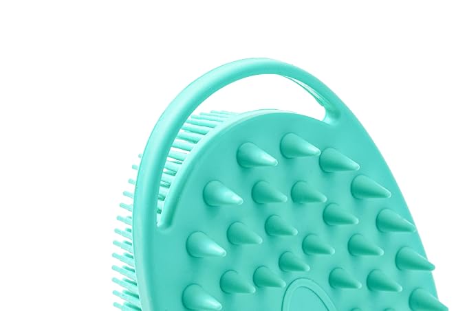 Premium Sensory Brushes for Kids or Autism,Soft Silicone Body Scrubber,2 in 1 Sensory Room Occupational Therapy,Silicone Loofah,Pets Shower Brush Bath Brush Shampoo Brush (3pcs(hangable-Spiked))
