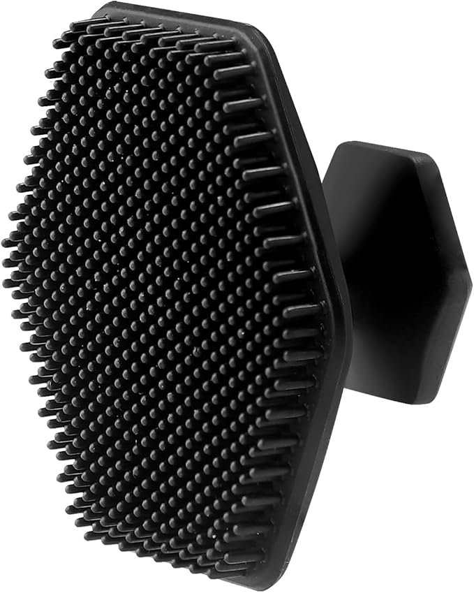 3 Pack Silicone Face Scrubber for Men, Emptycolor Beard Scrubber for Men, Exfoliating Brush Face Wash Tools, Facial Silicone Scrubber for Men’s Skincare & Beard Care