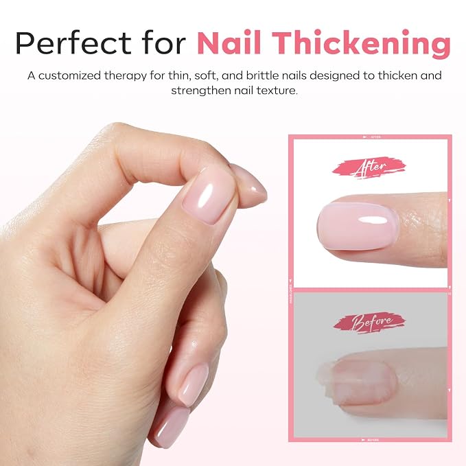 modelones Milky Pink Builder Nail Gel Rubber Base Coat Soap Nails | Soft Pink Strengthener for Thin Brittle Nails Self-Leveling Apex Building Strong Adhesion Extension Long Lasting U V Manicure
