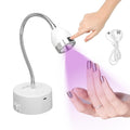 Touch Switch Gel x Lamp, 9W Cordless Flash Cure Lamp with 60s Timer | Portable Rechargeable Gooseneck UV Lamp for Gel x Nails, Quick Drying UV/LED Nail Lamp for Gel Nails, Home & Salon Use
