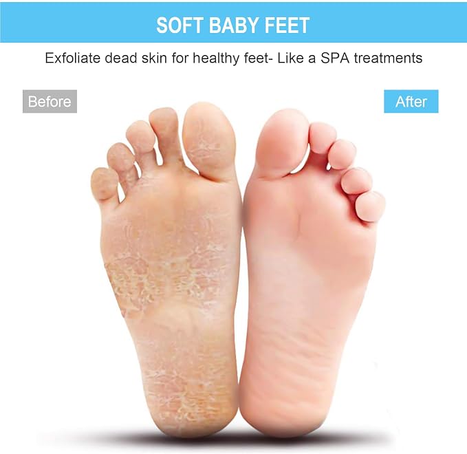 BESKAR XL Larger Shower Foot Scrubber Mat with Non-Slip Suction Cups | Cleans, Smooths, Exfoliates, Massages Your Feet Without Bending, Improve Foot Circulation, Soothes Tired Feet
