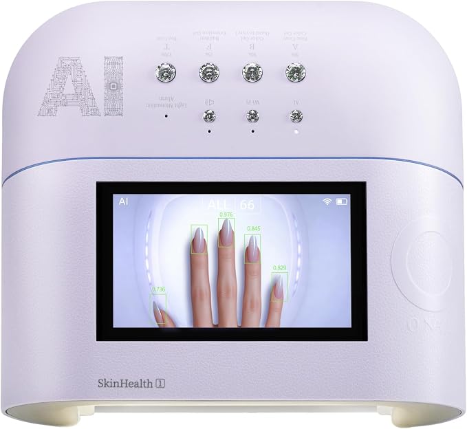 AI UV LED Nail Lamp for Gel Nails - O NAIL AI Smart Precision Scan Reduces UV Exposure, 109 LED Nail Dryer, 2X Fast Curing Light for Professional Salon & Home (Battery Not Included)