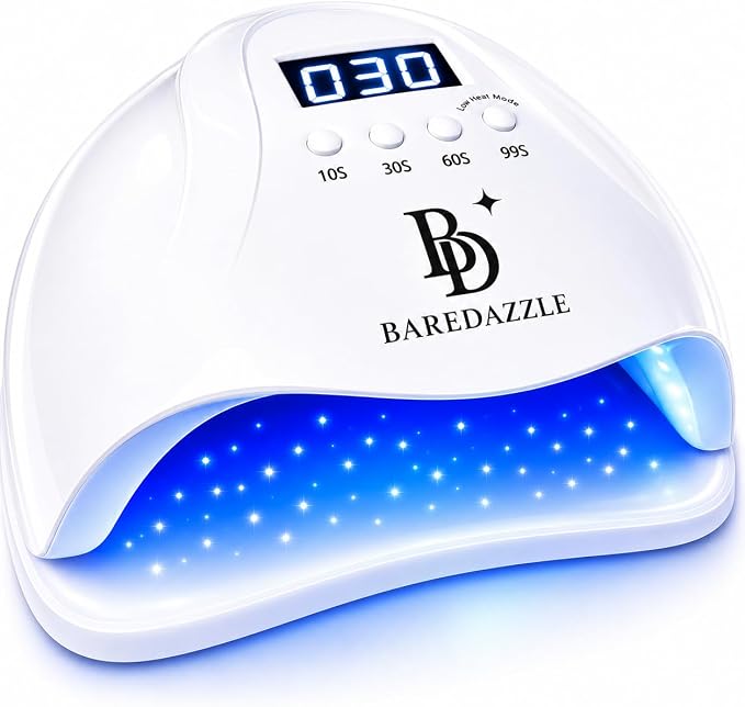 120W UV LED Nail Lamp for Gel Nails – Professional Nail Dryer with 4 Timers, LCD Display, Auto Sensor & Low Heat Mode – Removable Base, 36 LED Beads