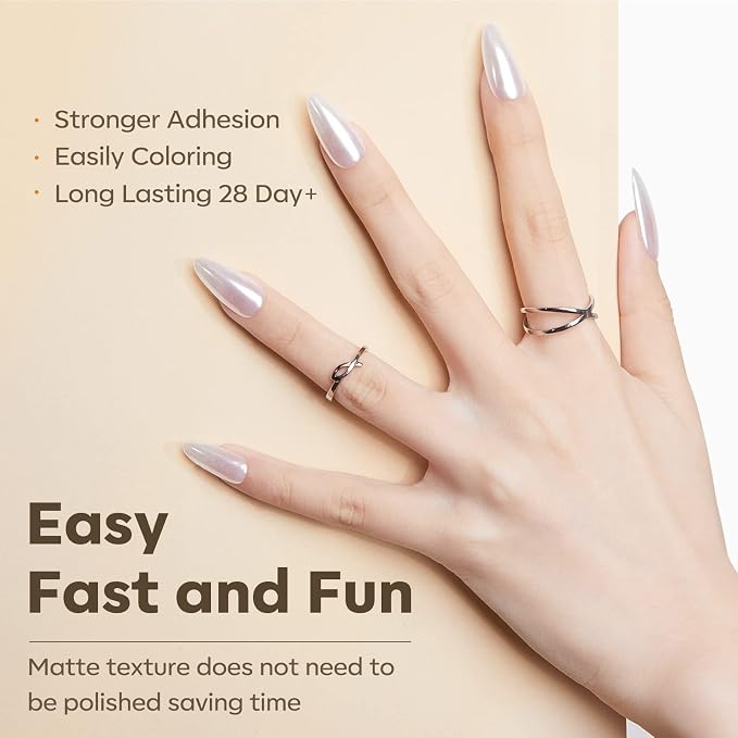 Modelones Medium Almond Nail Tips 510pcs Full Matte False Nails Pre Etched | Full Cover False Acrylic Extensions No Filed Stronger Press on Manicure 15 Sizes
