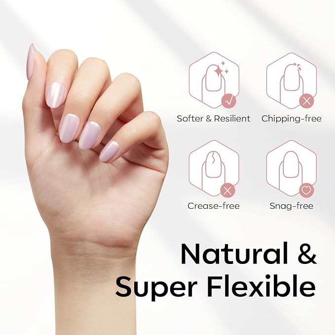 Modelones Extra Short Oval Round Nail Tips 510pcs Soft X Nail Gel Soft | Pre-shaped Fake Nails Half Matte Full Cover No Filed False Extension Manicure Salon DIY at Home 15 Sizes