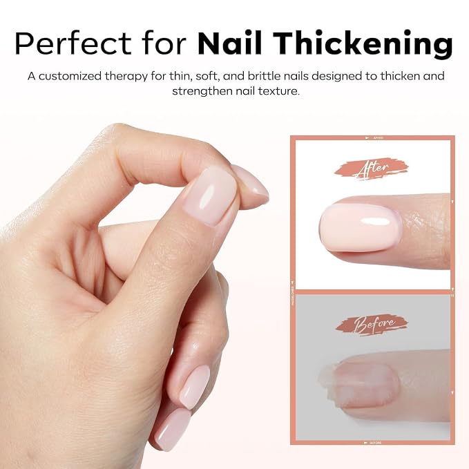 modelones Rubber Builder Nail Gel Base Coat, Jelly Nude Translucent Builder Base Nail Gel Thickening Strengthening Building Apex for Beginner DIY Salon at Home