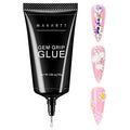 Makartt Nail Gem Glue: Precision Gel for Tiny Gems and Gap Filling 30ml | 30-Day Hold, Low Viscosity, UV/LED Cured, Gap Filling, Tiny Crystal, Caviar Beads, Nail Pearls, Small Charms, DIY Salon Use