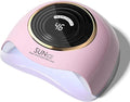 WEVILI 288W Professional UV LED Nail Lamp with 63 Beads - Fastest Gel Curing Dryer for Home & Salon, Smart Sensor, LCD Display & 4 Timers, Pink Salon-Grade Light