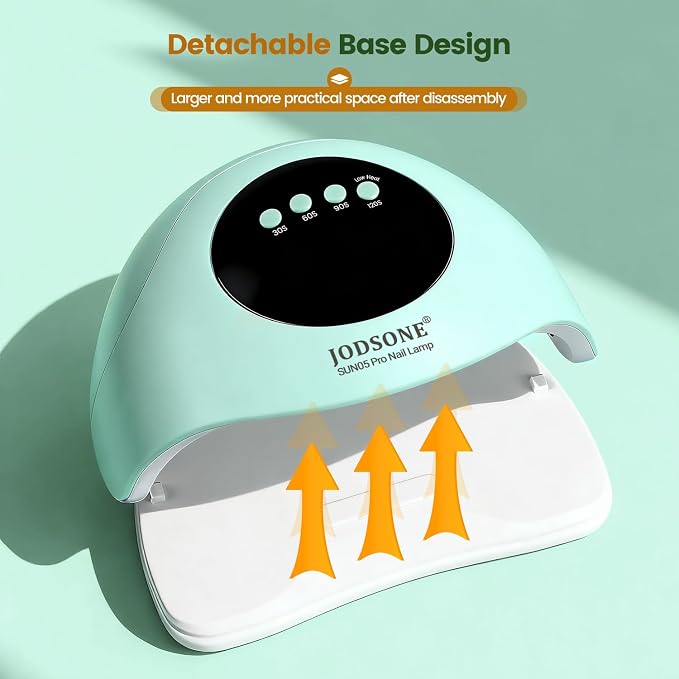 JODSONE Fast Curing U V LED Nail Dryer with 4 Timers Auto Sensor Nail Lamp Green