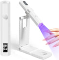 Cordless UV Nail Light with Stand, Digital Display, 2 Timers | Hands-free, stand doubles as phone holder, 20s/60s timers, 3W dual LED, 180mAh battery, for gel nails, rhinestones, travel