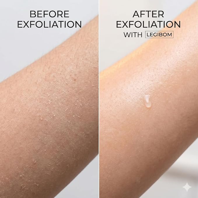 Korean Exfoliating Mitt & Body Scrub Glove – Deep Dead Skin Remover for Keratosis Pilaris & Self-Tan Removal – Smooth Skin Exfoliator for Shower, Women & Men 100% Viscose