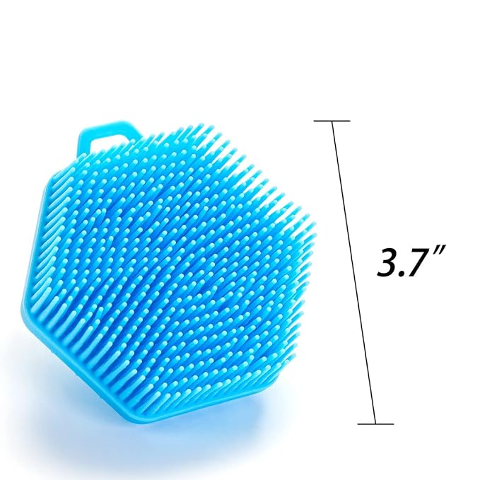 Premium Sensory Brush for Kids or Autism,Soft Silicone Body Scrubber,2 in 1 Sensory Room Occupational Therapy Fidget Brushes,Silicone Loofah,Pets Shower Brush Bath Shampoo Brushes