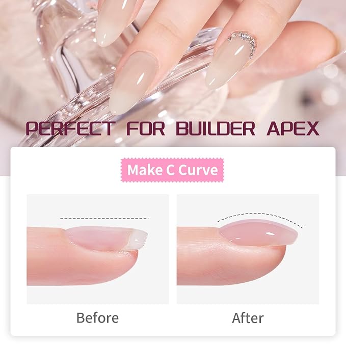 JODSONE Builder Color Gel Top Coat Base Coat Extension Gel 24 PCS Kit Long Lasting High Gloss Gift For Women