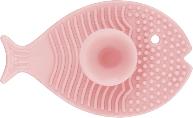 Innobaby Bathin Smart Silicone Cradle Cap Brush for Baby, Essential for Dry Skin & Eczema, Silicone Scrubber & Gentle Exfoliator with Suction Handle, Quick Dry Food Grade Silicone, Pink