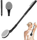 Gobiteli Back Scrubber for Shower,26" Long Handle Shower Brush for Body Exfoliator and Deep Clean,Back Brush for Shower for Men,Women and Elderly