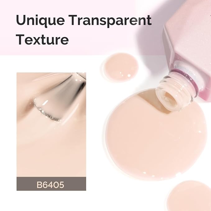 MelodySusie Jeweliver Gel Nail Polish, 0.5Fl.oz Nude Gel Polish Beige Color Soak Off UV LED Light Cure Gift for Women Manicure Nail Art DIY at Home B6405
