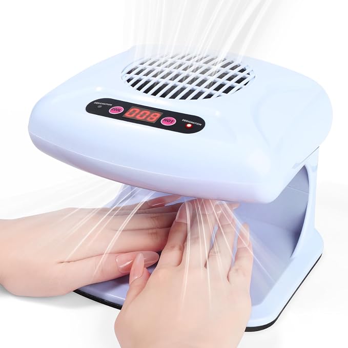 SAVILAND 300W Smart Sensor Nail Dryer for Regular Polish in Home Salons | 30% quieter commercial motor, for busy salon client sessions, hot and cold dual airflow, dries water based oily polishes