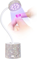 Flash Cure Nail Lamp, UV Nail Lamp for Gel Nails, Cordless Auto Sensor | 27W | Type-C | 1500mAh | Rhinestone | Mini Size | Easy to Carry | DIY Manicure | AB Diamond