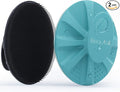 BEAUTAIL Silicone Body Scrubber, Gentle Exfoliating Brush on Sensitive Skin | Soft Shower Scrubber for Body, Hygienic Silicone Loofah, Bathroom Essentials Brush for Women, Men & Kids, 2-Pack, Black+Cyan