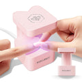 modelones Mini UV Light for Gel Nails Flash Curing 2 Timers | Pink UV Light for Gel Nails Fast Extension System, Portable Manicure UV LED Light for Gel Nail Polish DIY Nail Art