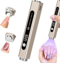 Flash Cure Nail Lamp, 3 in 1 UV Nail Lamp Handheld UV Light for Gel Nails | Cat Eye Magnet | Cordless | 3W | Type-C | 400mAh | Mini Size | Easy to Carry | Silver