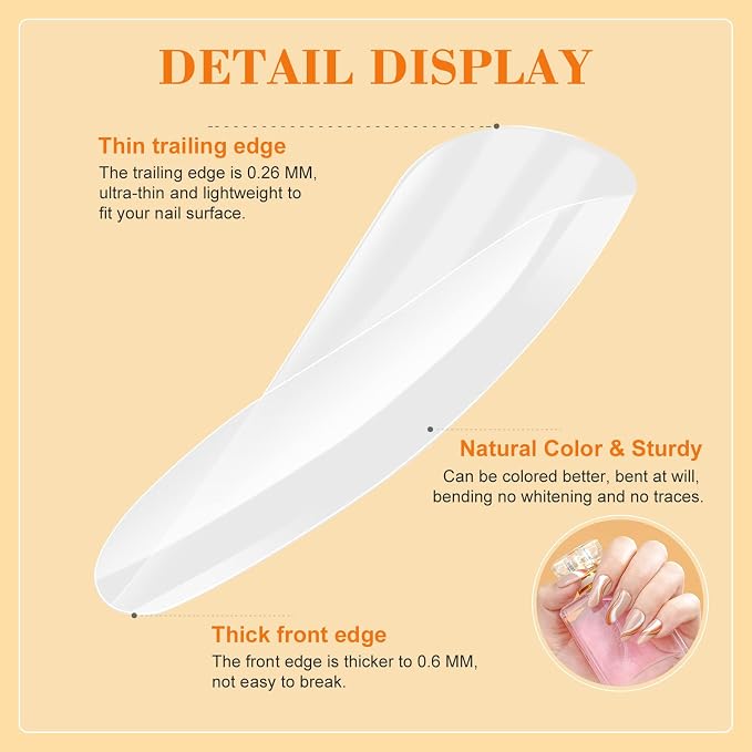 SAVILAND Gels Nail Kit Almond: Natural Nail Tips 500 Pcs and 4 In 1 Nail Glue Gel, U V/LED Nail Lamp Pre-shaped White Full Cover False Nails for Acrylic Nail Kit Nail Art DIY Salon At Home Gift