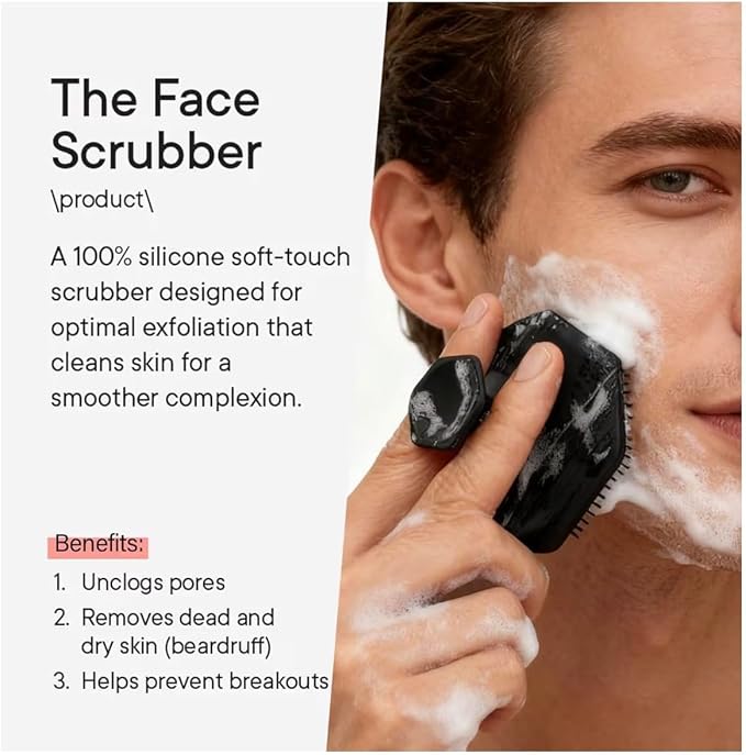 Silicone Face Scrubber for Facial Cleansing | 1 Pack | Soft Exfoliating Brush for Deep Pore Cleaning & Blackhead Removal | Gentle for Sensitive Skin | fascial Brush for Men,Women and Kids |