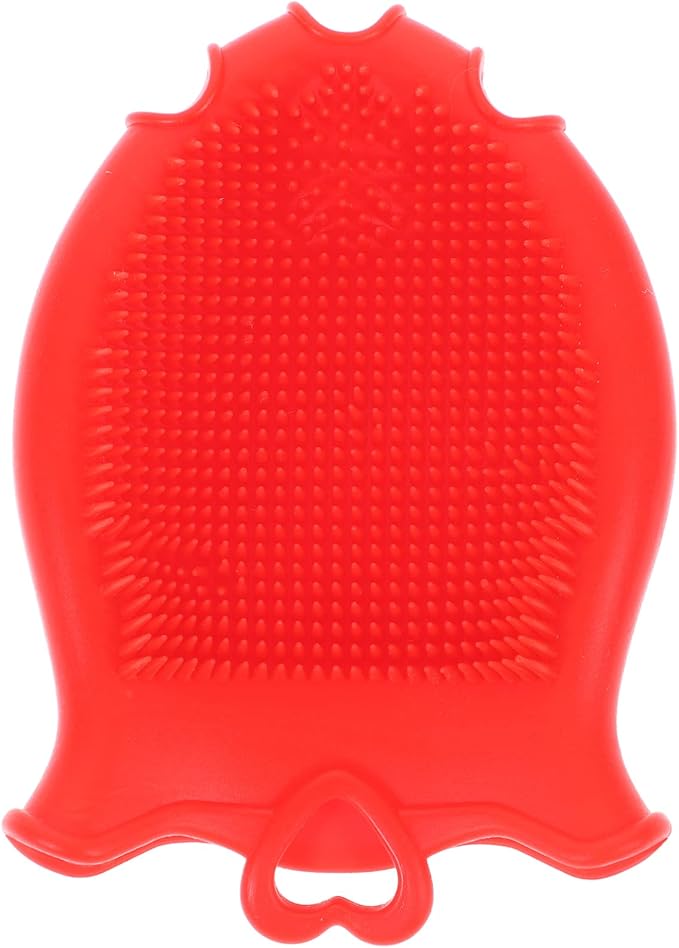 Beaupretty Baby Silicone Shampoo Brush with Soft Scalp Massager and Ergonomic Grip Gentle Exfoliating Bath Shower Brush for Kids Hair Care and Relaxing Scalp Massage