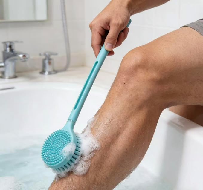 2 Piece Set Shower Back Scrubber, Back Scrubber for Shower, Shower Brush for Body, Deeply cleanses the Skin on the Back, removes Dead Skin Cells