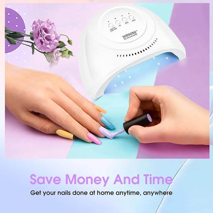 JODSONE U V LED Nail Lamp with 30 Light Beads Nail Dryer for Gel Polish, Automatic Sensor 3 Timers Led Nail Light for Gel Nails