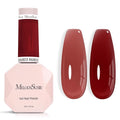 MelodySusie Jeweliver Gel Nail Polish, 0.5Fl.oz Gel Polish Red Brown Color Soak Off UV LED Light Cure Gift for Women Manicure Nail Art DIY at Home B6803
