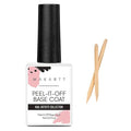 Makartt Peel Off Gel Base Coat 15ml, Easy Removal for Practice | Clear, No Soaking or Filing, Damage-Free for Weak & Thin Nails, UV/LED Lamp Needed, Beginner-Friendly Peelable Base