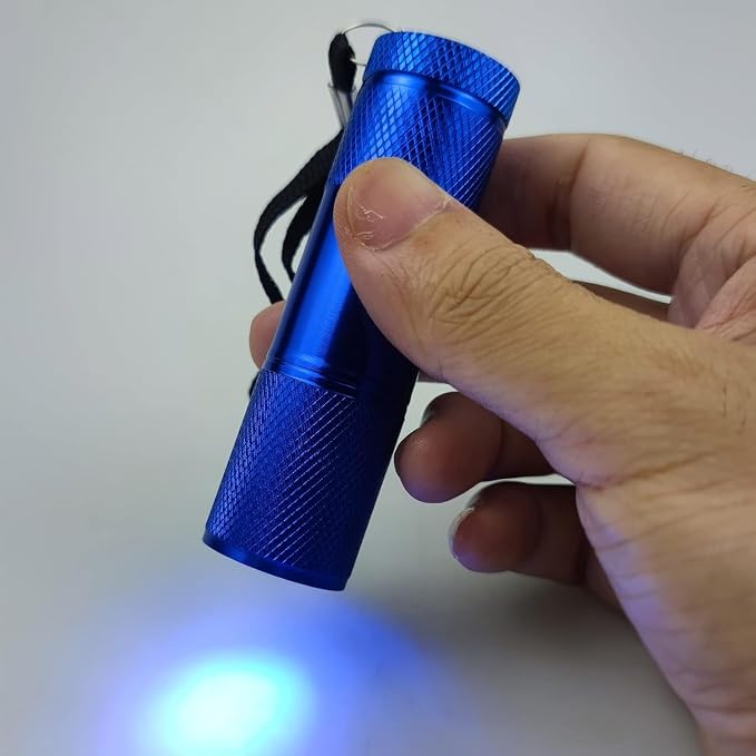 Uv Flashlight for Resin, UV Light for Resin Curing Lamp for Crafts,Jewelry Making,Uv Cure for Nails,Miniverse Small Black Light 365nm 405nm