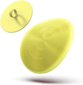 Boie USA Loop Body Scrubber - Soft Silicone-Like Exfoliating Shower Scrubber, Body Cleansing Brush - Hang-to-Wall Loofah Replacement - Antimicrobial Body Exfoliator for All Skin Types (Yellow)