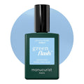 Manucurist Green Flash Bubble Pastel Blue LED Gel Nail Polish | LED Gel Polish & Semi-Permanent Nail Varnish, UV Nail Lamp - 12-Free, Bio-Sourced, Vegan, Made in France, 0.5 fl oz