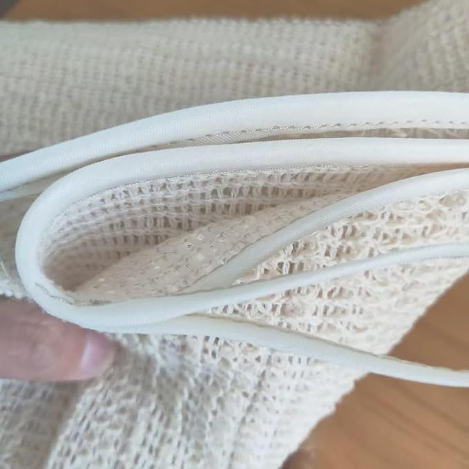 Exfoliating Loofah Washcloth Back Scratcher for Women, Natural Sisal Body Exfoliator Scrubber, Rough Sisal estropajos para el Cuerpo Deep Exfoliating Towel for Shower