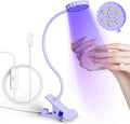 LIORA UV LED Nail Lamp: Portable USB 6W Flexible Gooseneck Desk Lamp with Clamp, Flash Cure Gel Nail Dryer for Home DIY & Salon Use