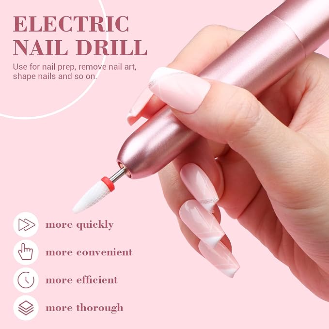 SAVILAND Essentials Acrylic Nail Kit for Beginners: Acrylic Nail Set with Glitter Powder 120ML Monomer Nail Drill Gel Nail Polish Nails Tips Home DIY Salon Use